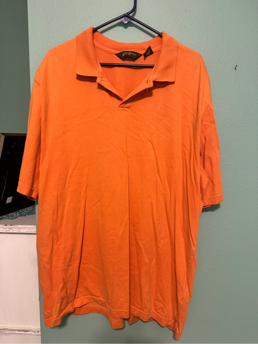 Eddie Bauer Orange Short-Sleeve Polo